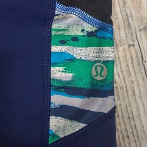 Lululemon Pace Rival Crop Hero Blue / Seven Wonder